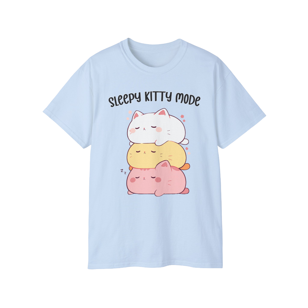 100%纯棉短袖T恤 | Kawaii-Cat-003