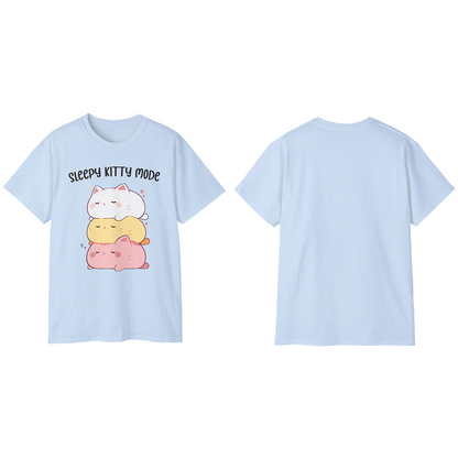 100% Cotton Short Sleeve Tee | Kawaii-Cat-003