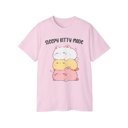 100% Cotton Short Sleeve Tee | Kawaii-Cat-003