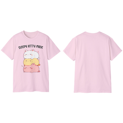 100% Cotton Short Sleeve Tee | Kawaii-Cat-003