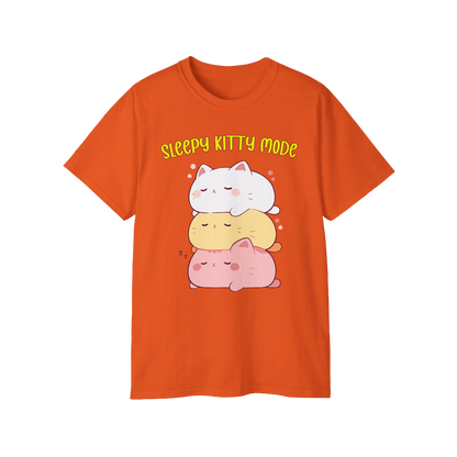 100% Cotton Short Sleeve Tee | Kawaii-Cat-003