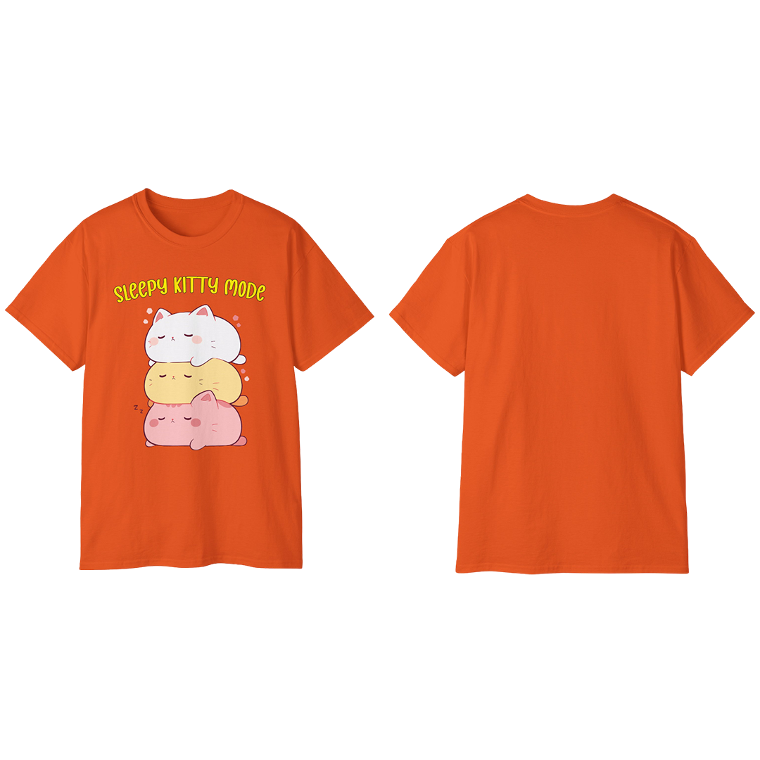 100% Cotton Short Sleeve Tee | Kawaii-Cat-003