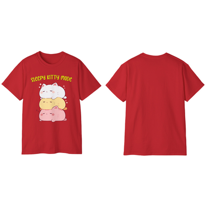 100% Cotton Short Sleeve Tee | Kawaii-Cat-003