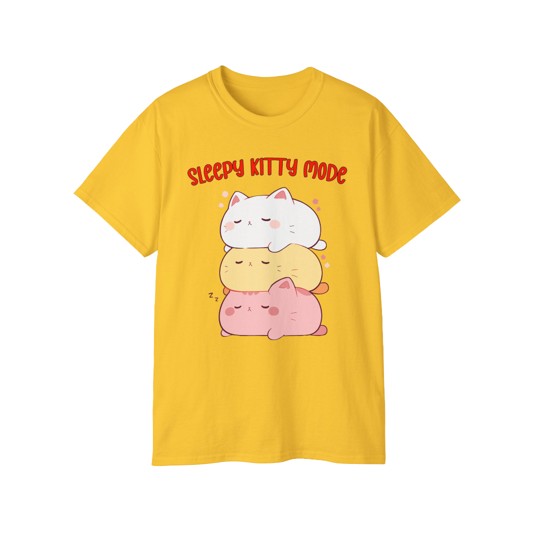 100% Cotton Short Sleeve Tee | Kawaii-Cat-003