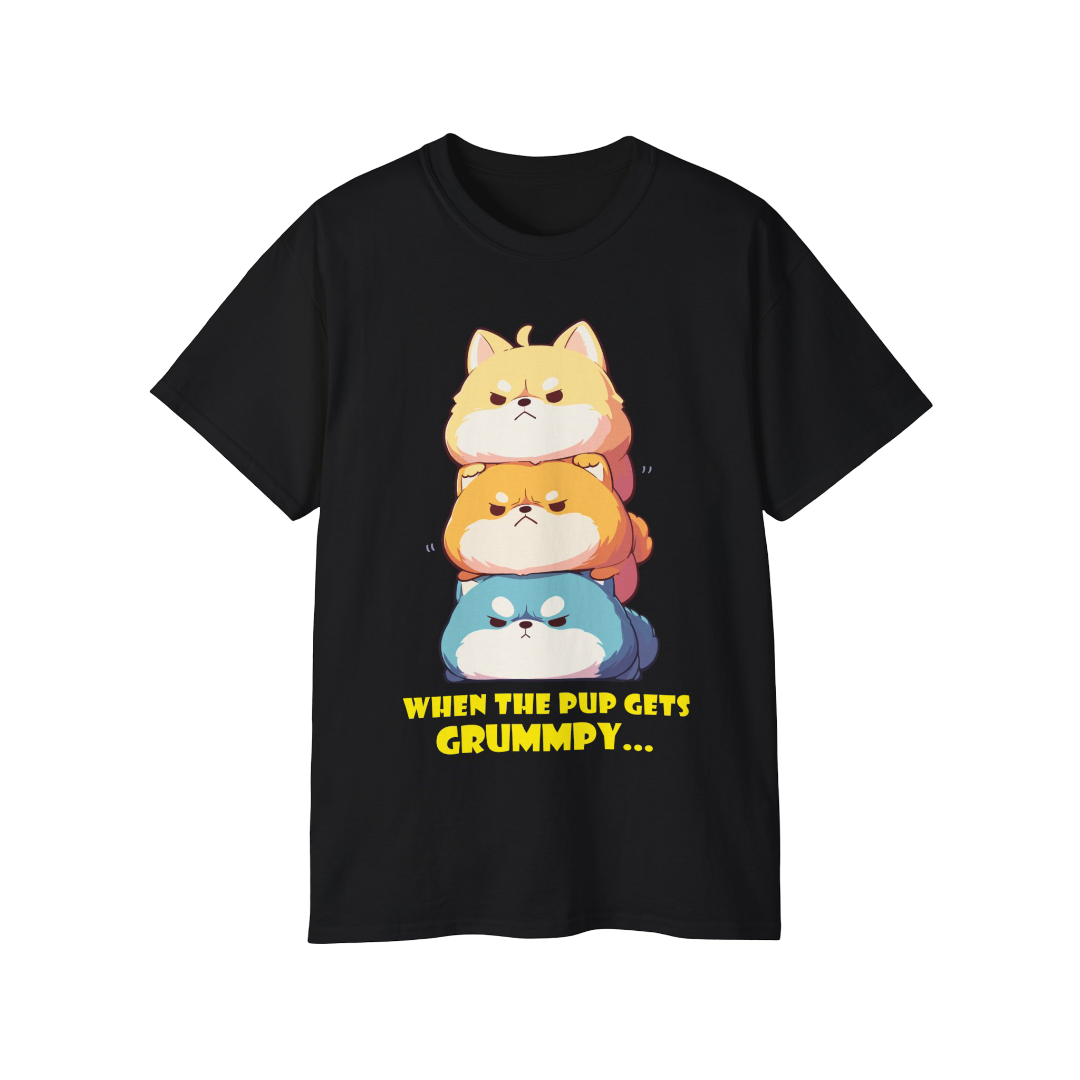 100% Cotton Short Sleeve Tee | Kawaii-Dog-001