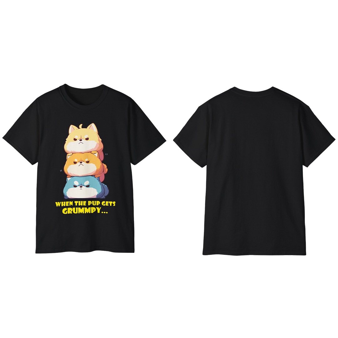 100% Cotton Short Sleeve Tee | Kawaii-Dog-001