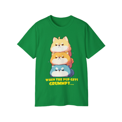 100% Cotton Short Sleeve Tee | Kawaii-Dog-001