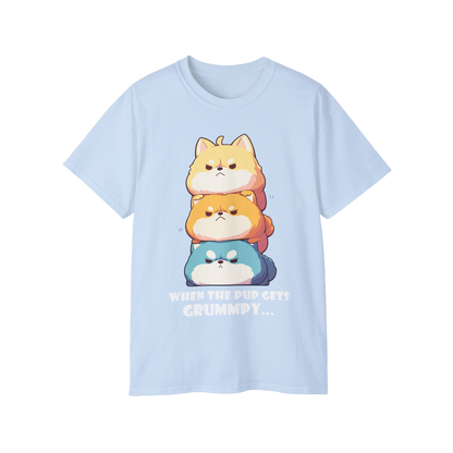 100% Cotton Short Sleeve Tee | Kawaii-Dog-001