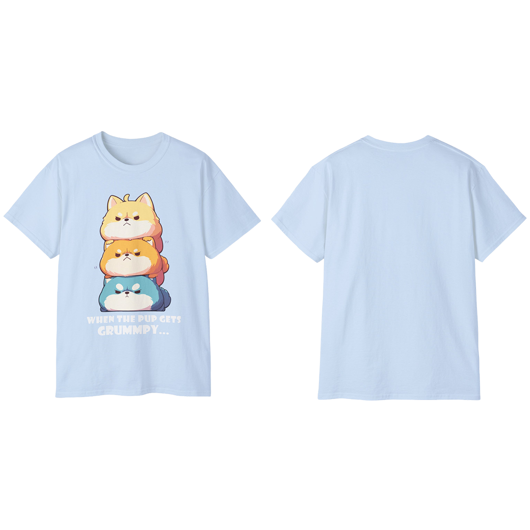 100% Cotton Short Sleeve Tee | Kawaii-Dog-001