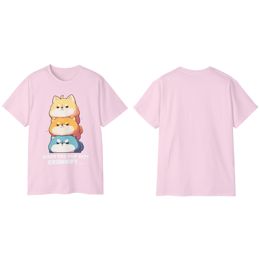 100% Cotton Short Sleeve Tee | Kawaii-Dog-001