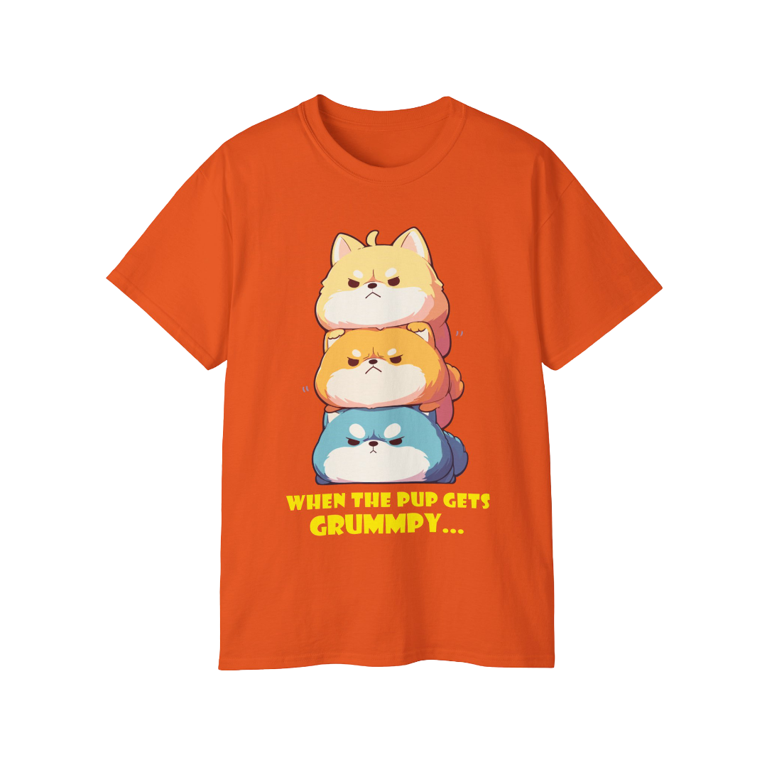 100% Cotton Short Sleeve Tee | Kawaii-Dog-001