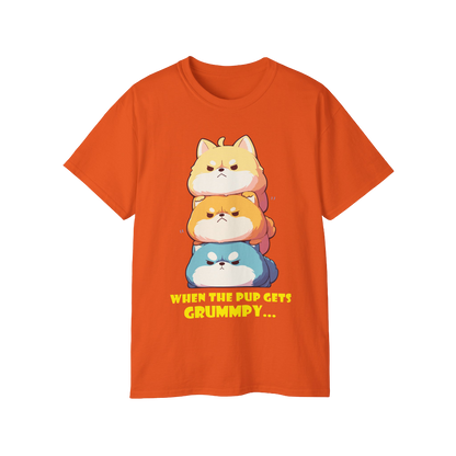 100% Cotton Short Sleeve Tee | Kawaii-Dog-001