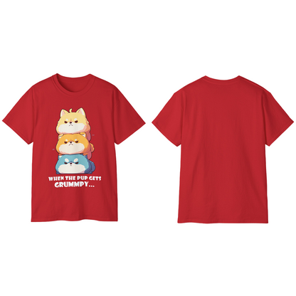 100% Cotton Short Sleeve Tee | Kawaii-Dog-001