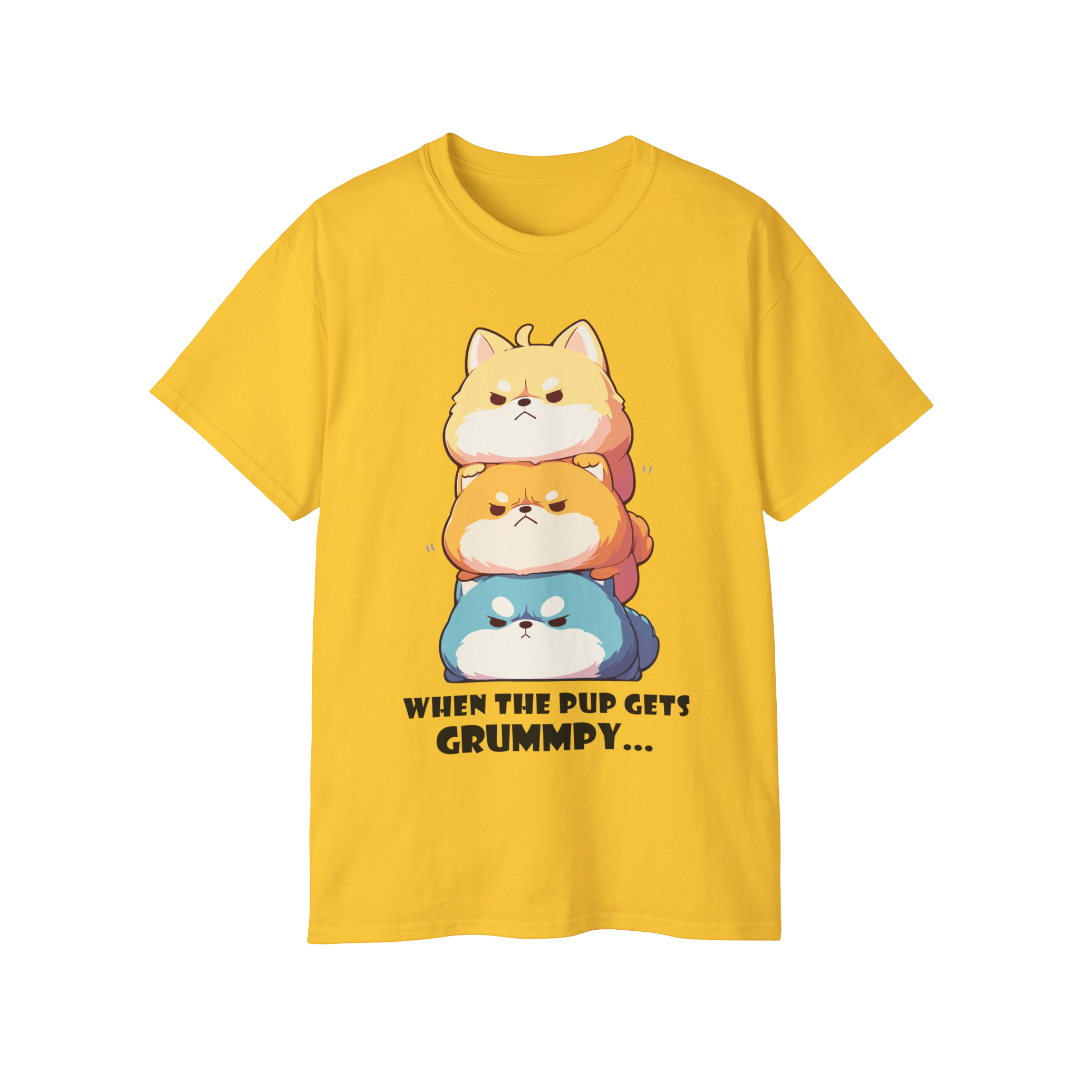 100% Cotton Short Sleeve Tee | Kawaii-Dog-001