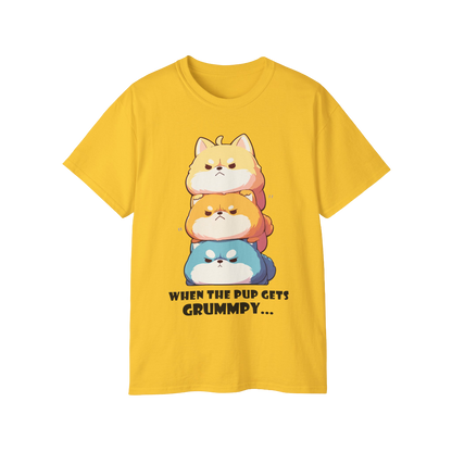 100% Cotton Short Sleeve Tee | Kawaii-Dog-001