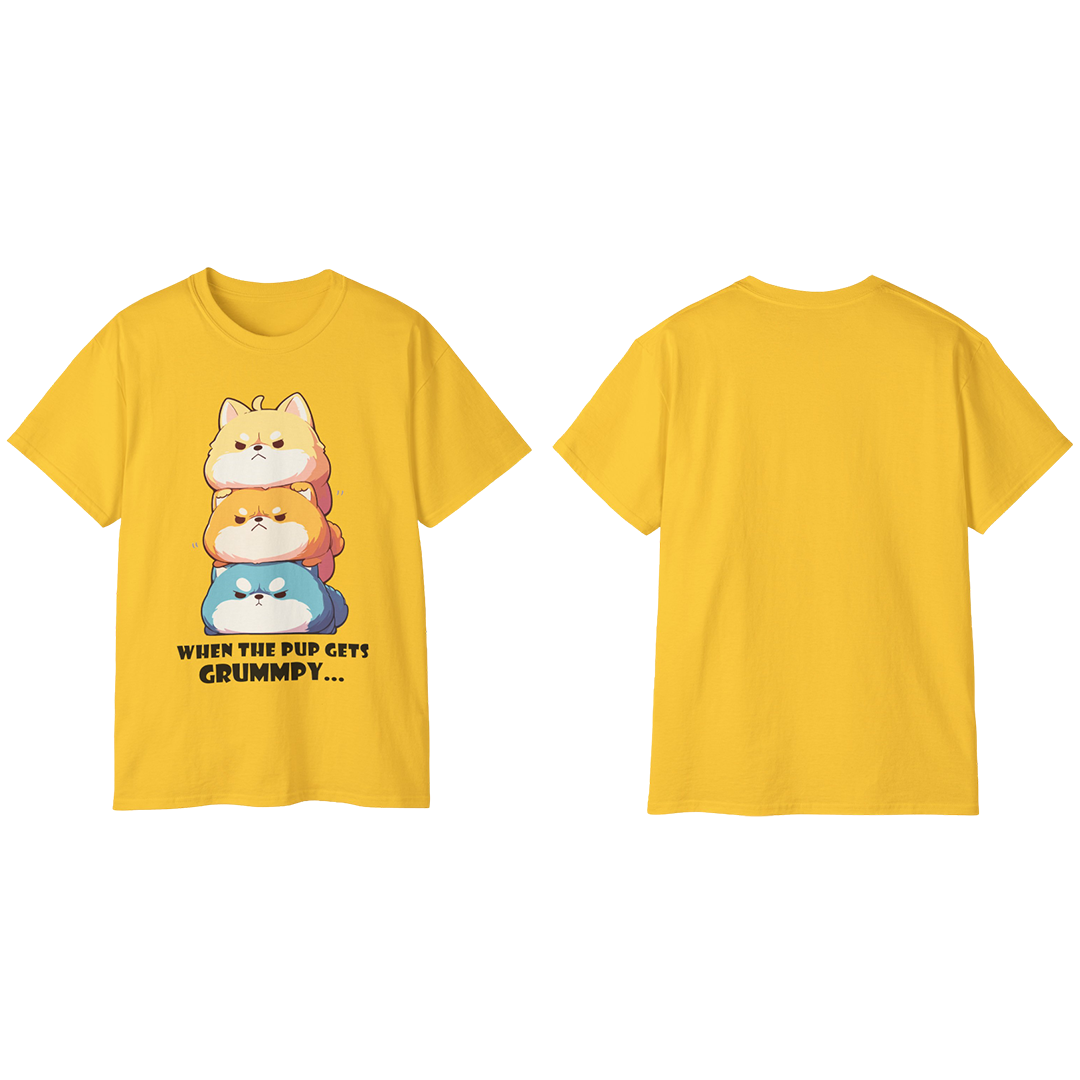 100% Cotton Short Sleeve Tee | Kawaii-Dog-001