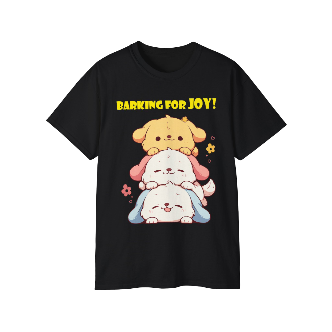 100% Cotton Short Sleeve Tee | Kawaii-Dog-002