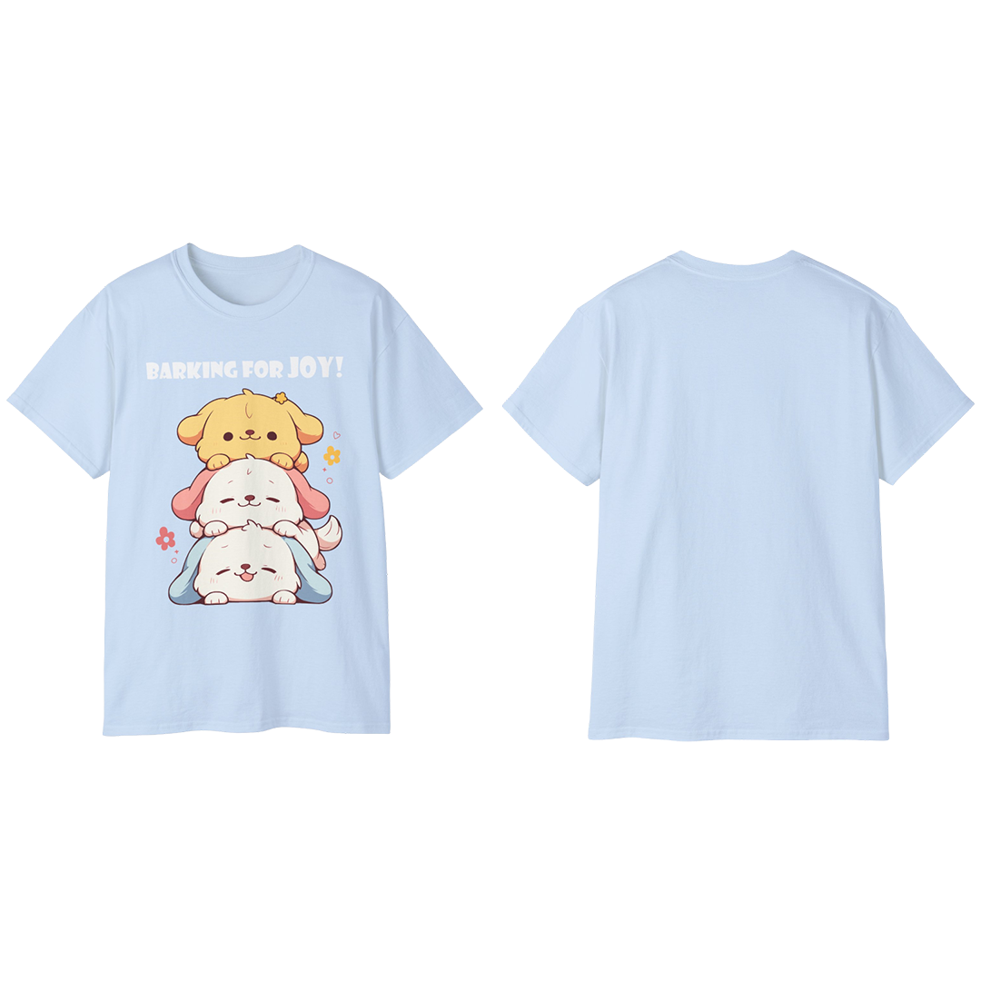 100% Cotton Short Sleeve Tee | Kawaii-Dog-002