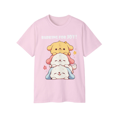 100% Cotton Short Sleeve Tee | Kawaii-Dog-002