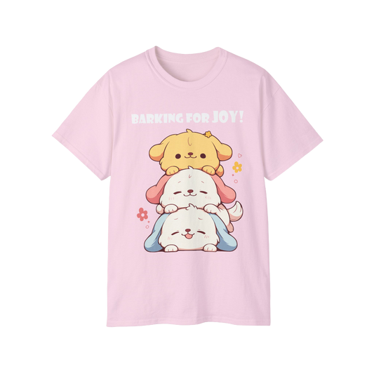 Cute Cotton T-Shirt TSS-2405-Kawaii-Dog-002