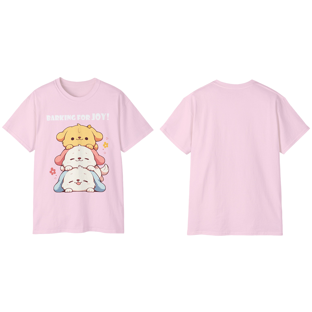 100% Cotton Short Sleeve Tee | Kawaii-Dog-002