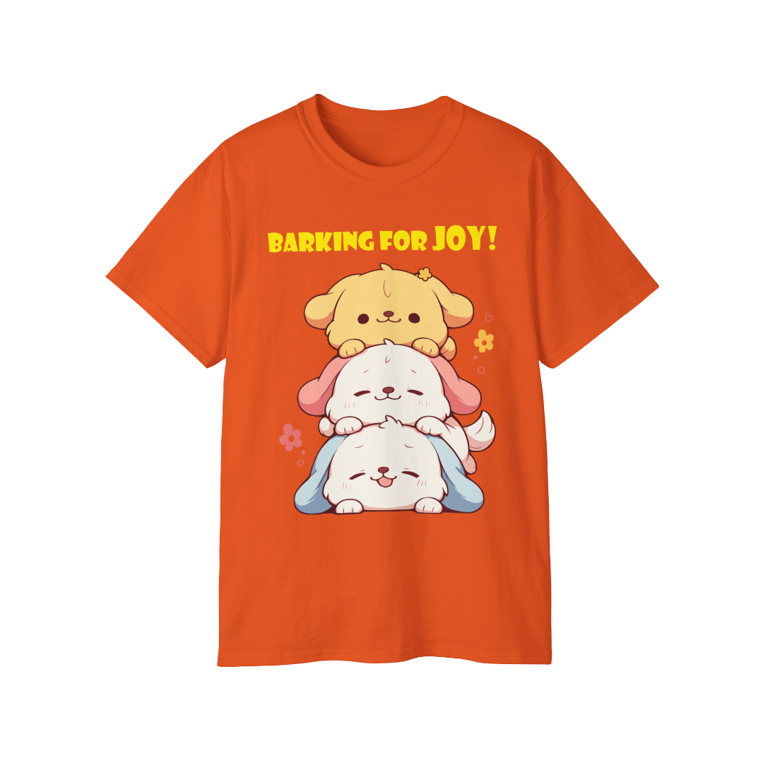 100% Cotton Short Sleeve Tee | Kawaii-Dog-002