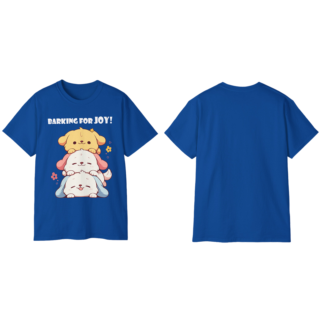 100% Cotton Short Sleeve Tee | Kawaii-Dog-002