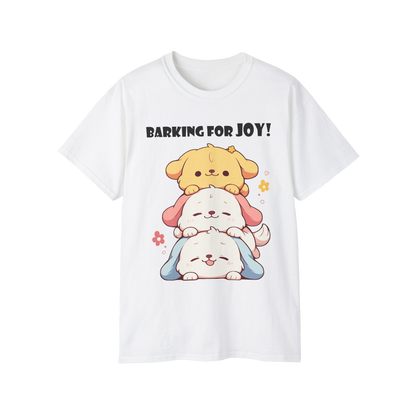 100% Cotton Short Sleeve Tee | Kawaii-Dog-002