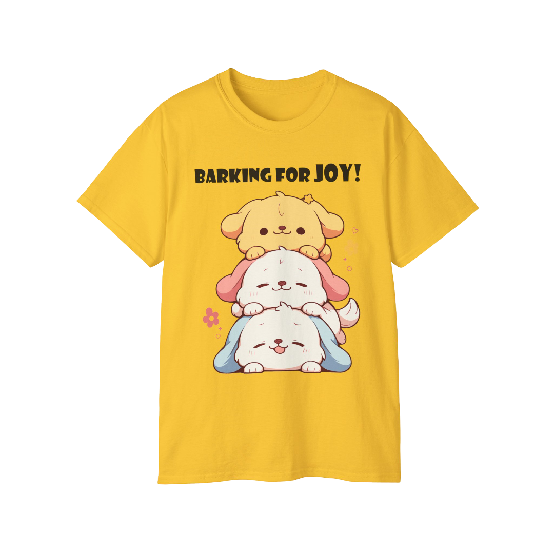 100% Cotton Short Sleeve Tee | Kawaii-Dog-002