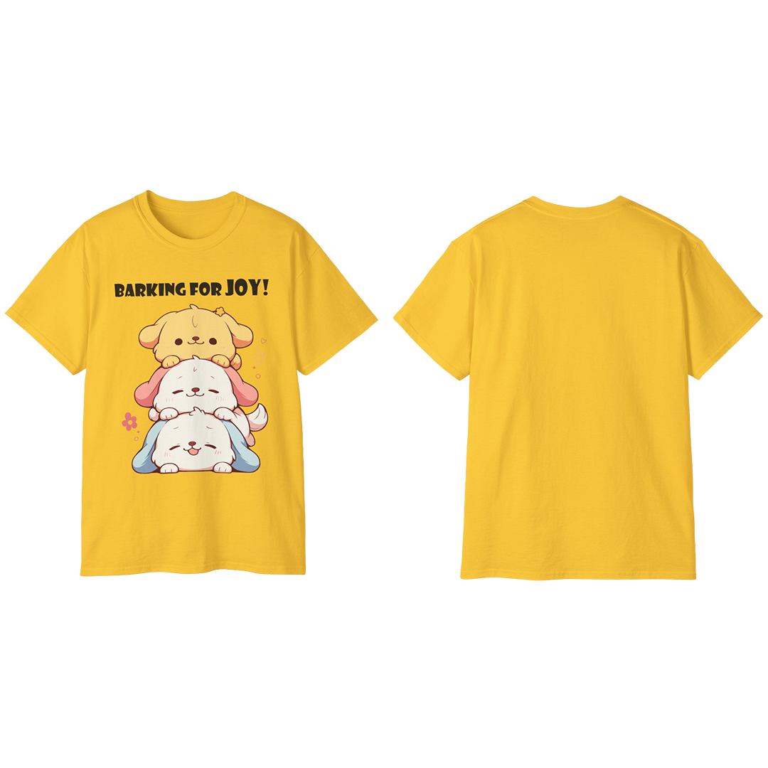 100% Cotton Short Sleeve Tee | Kawaii-Dog-002