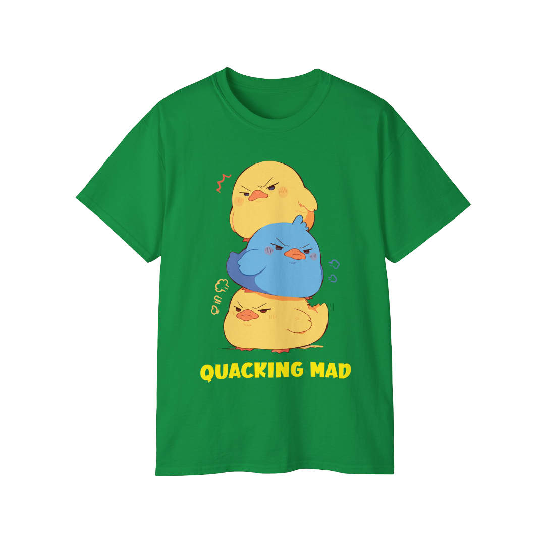 100% Cotton Short Sleeve Tee | Kawaii-Duck-001