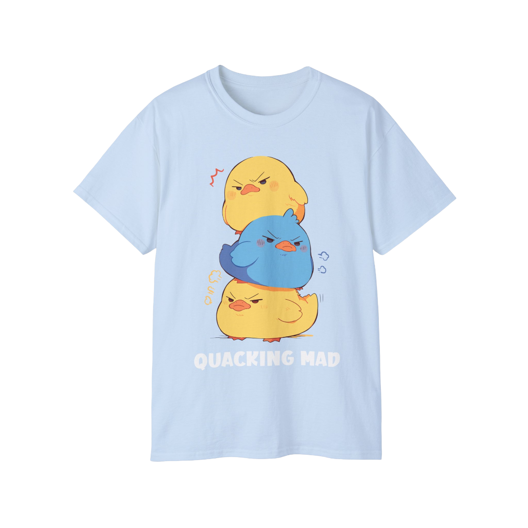 100% Cotton Short Sleeve Tee | Kawaii-Duck-001