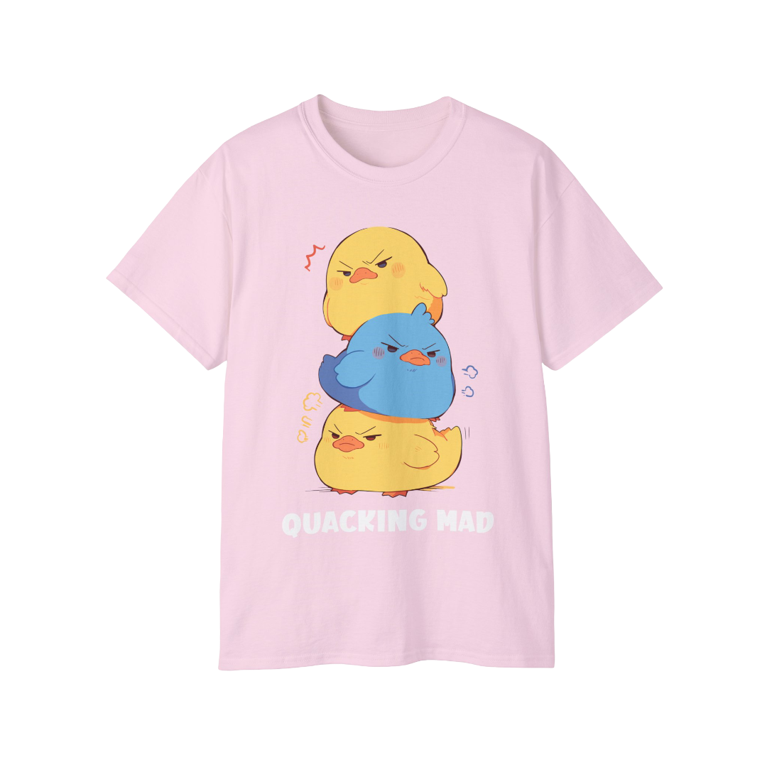 100% Cotton Short Sleeve Tee | Kawaii-Duck-001