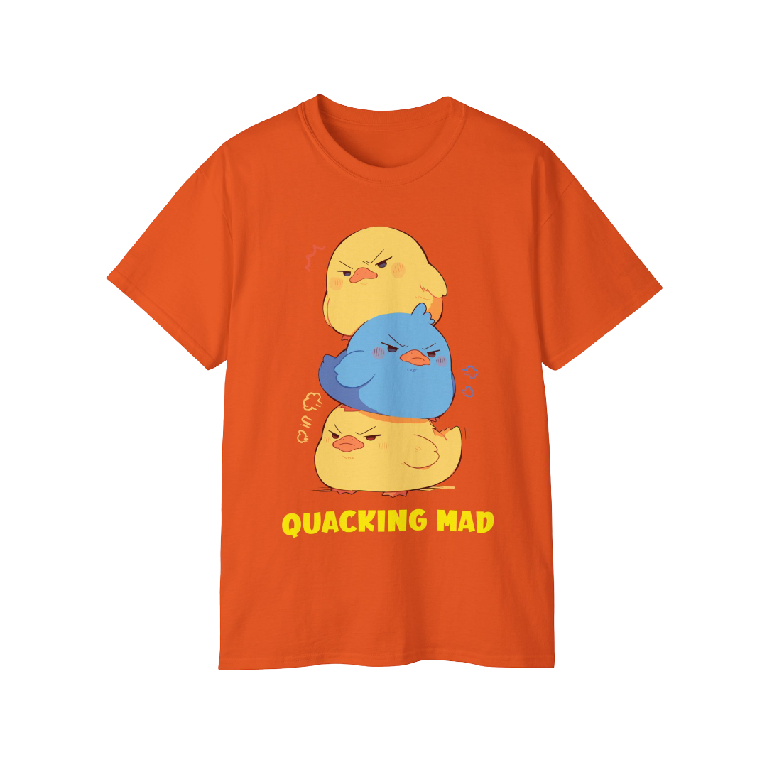 100% Cotton Short Sleeve Tee | Kawaii-Duck-001