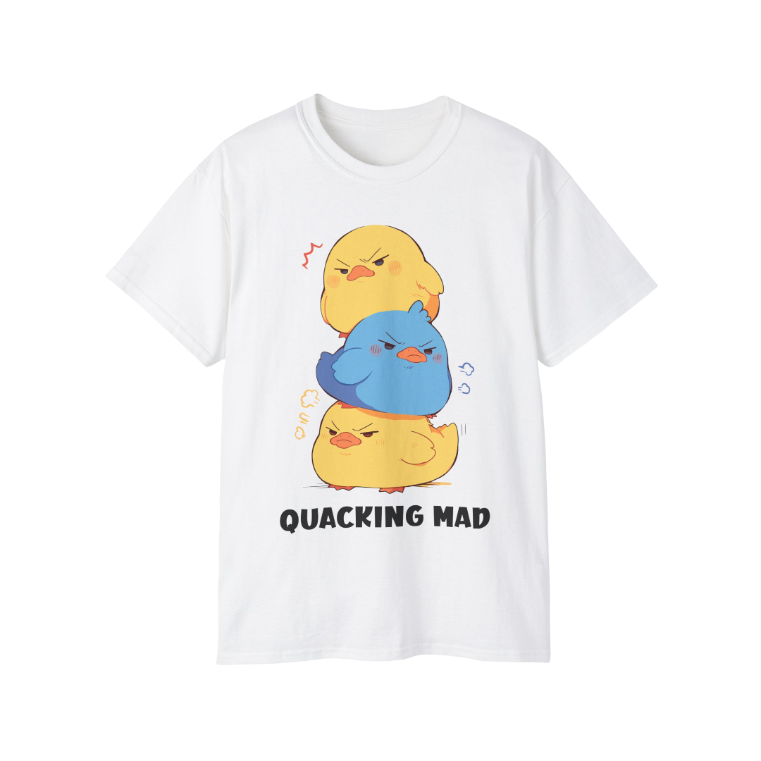 100%纯棉短袖T恤 | Kawaii-Duck-001