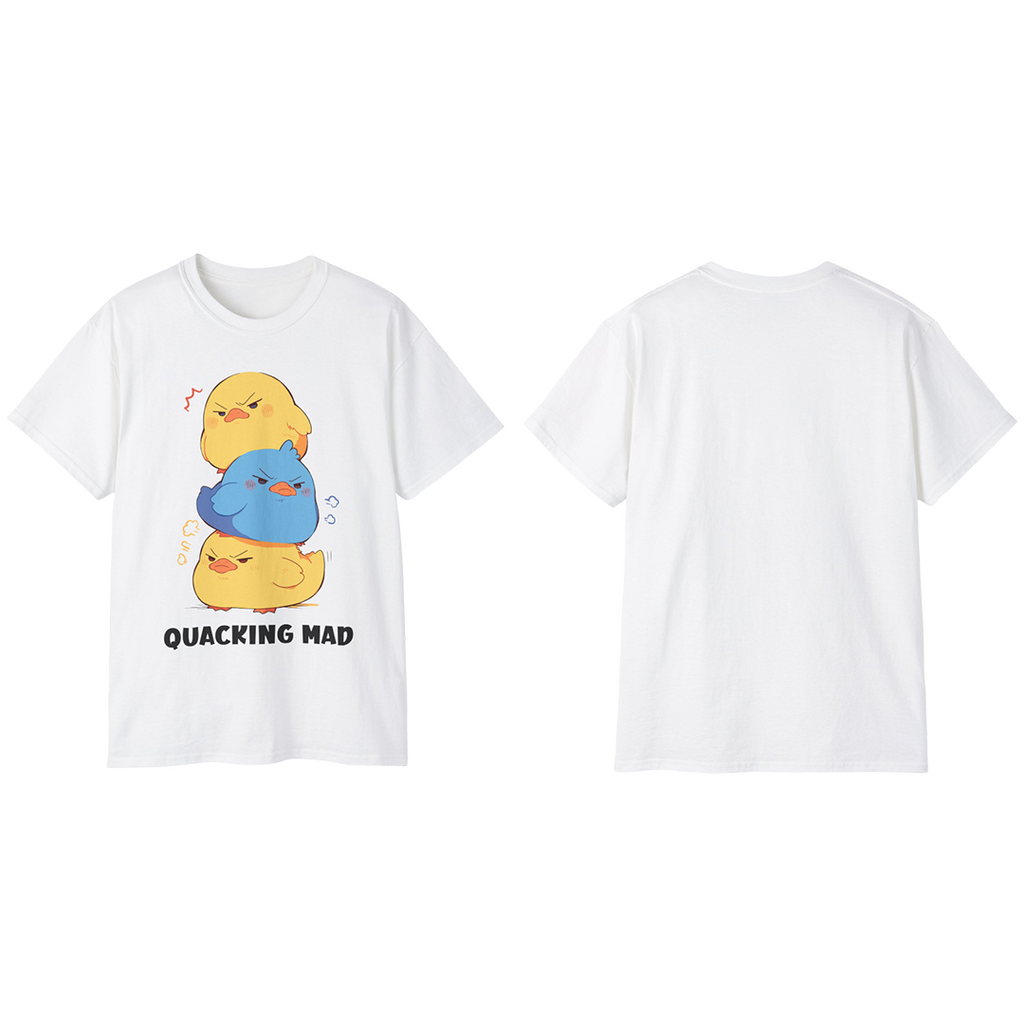 100%纯棉短袖T恤 | Kawaii-Duck-001