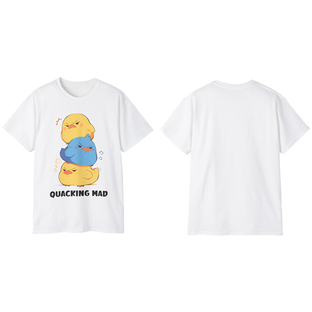 100%纯棉短袖T恤 | Kawaii-Duck-001