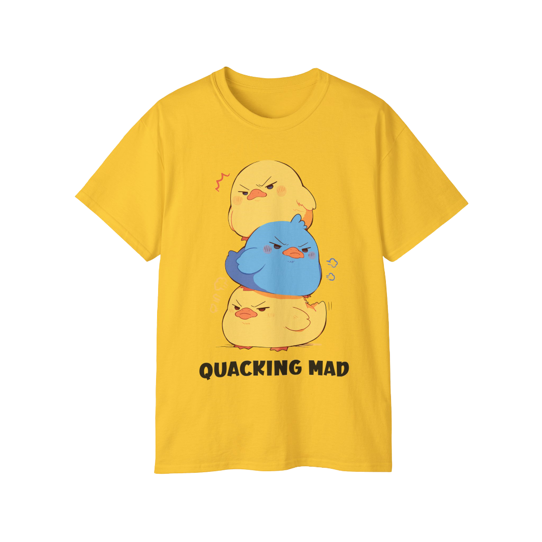 100% Cotton Short Sleeve Tee | Kawaii-Duck-001