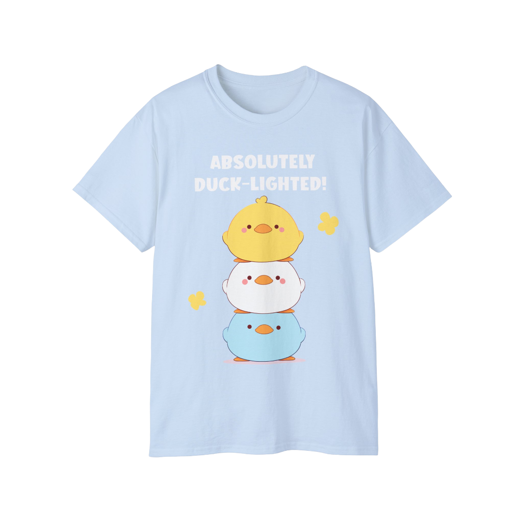 100% Cotton Short Sleeve Tee | Kawaii-Duck-002