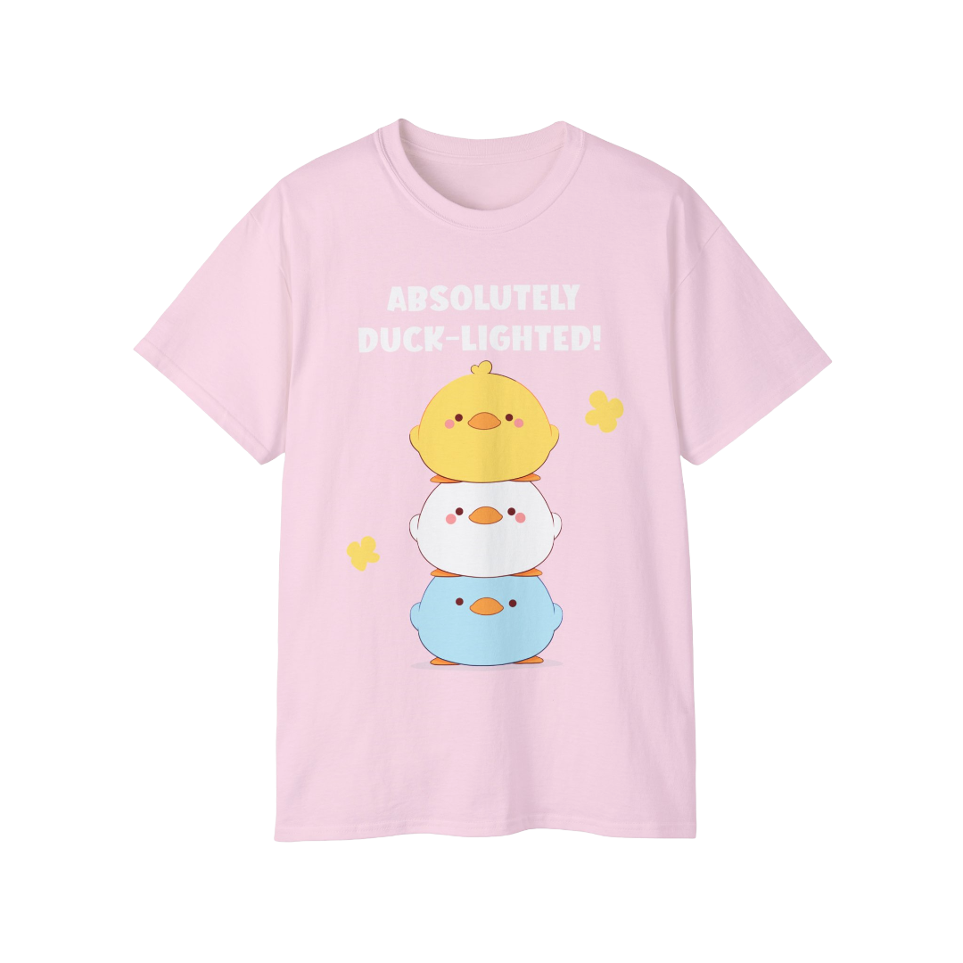 100%纯棉短袖T恤 | Kawaii-Duck-002