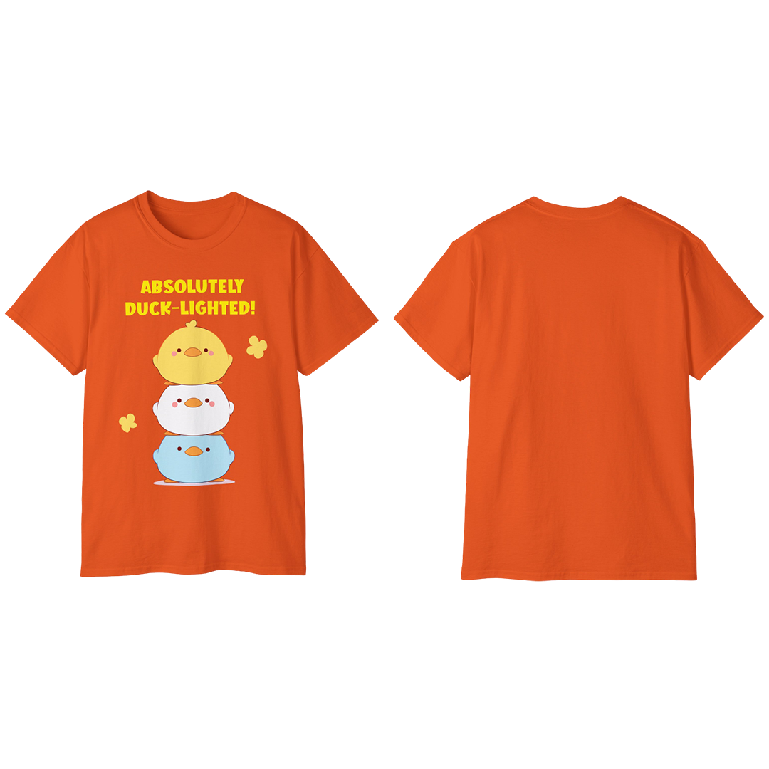 100% Cotton Short Sleeve Tee | Kawaii-Duck-002