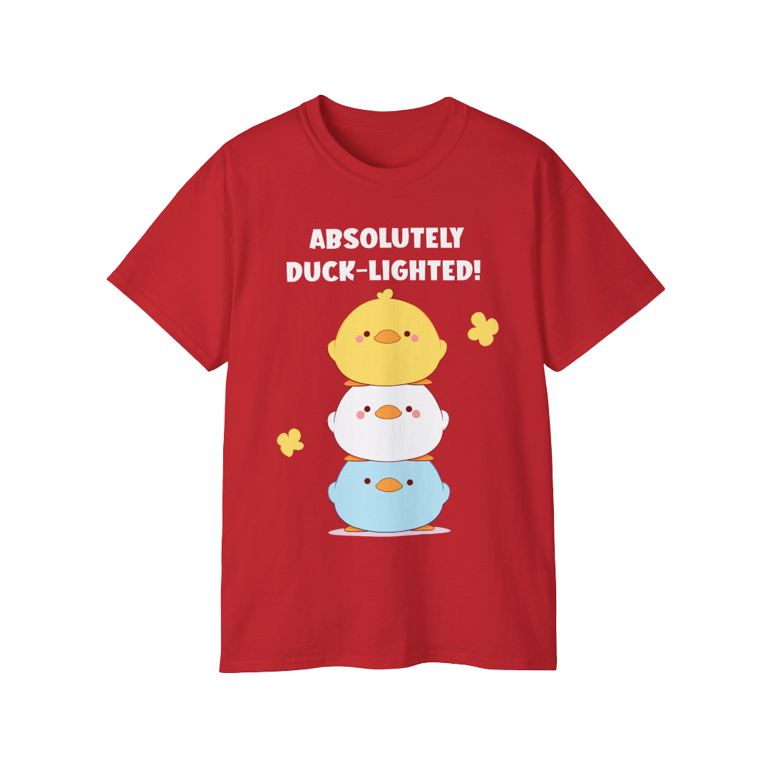 100% Cotton Short Sleeve Tee | Kawaii-Duck-002