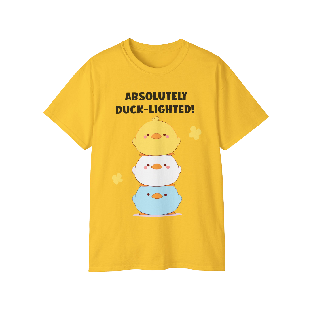 100%纯棉短袖T恤 | Kawaii-Duck-002