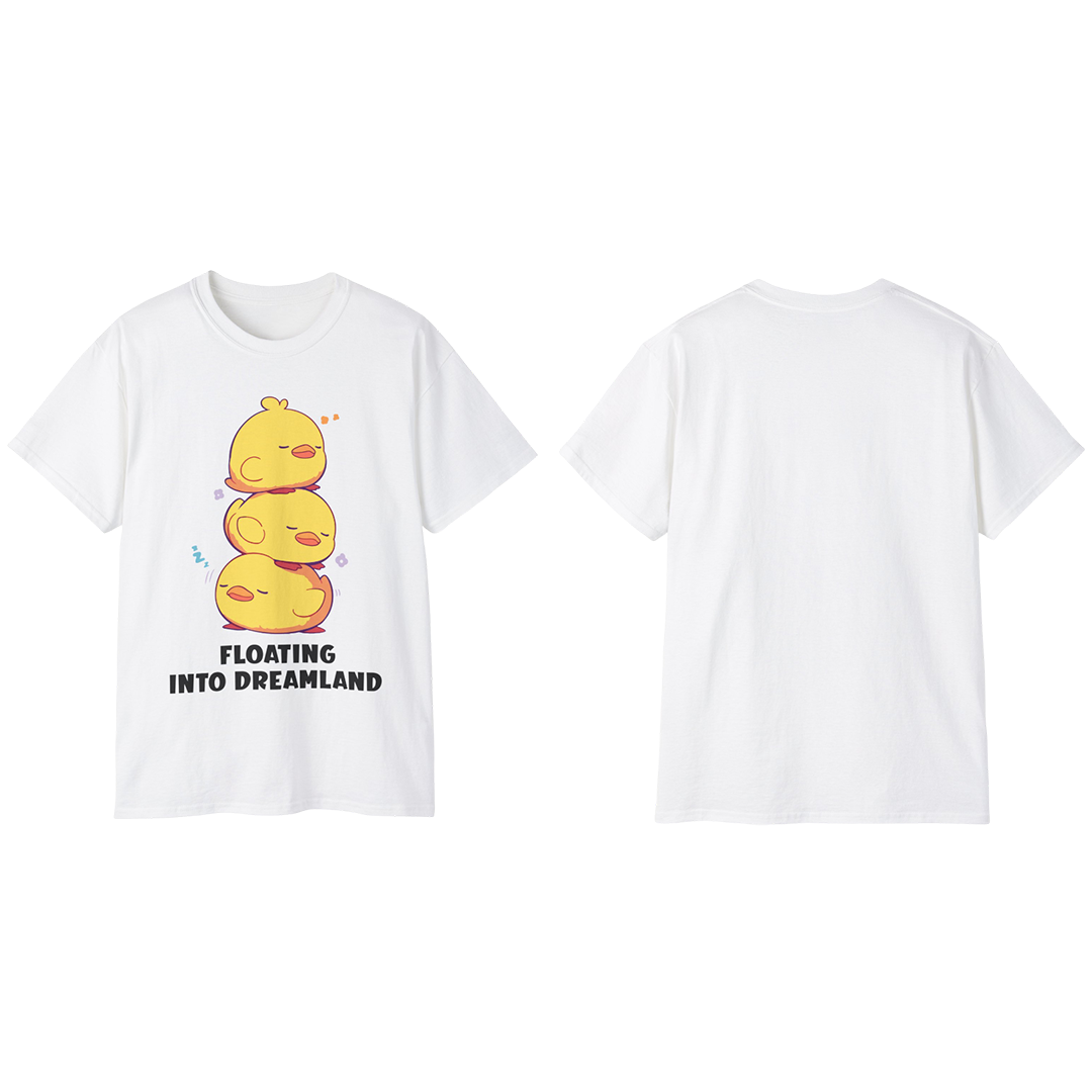 100% Cotton Short Sleeve Tee | Kawaii-Duck-003