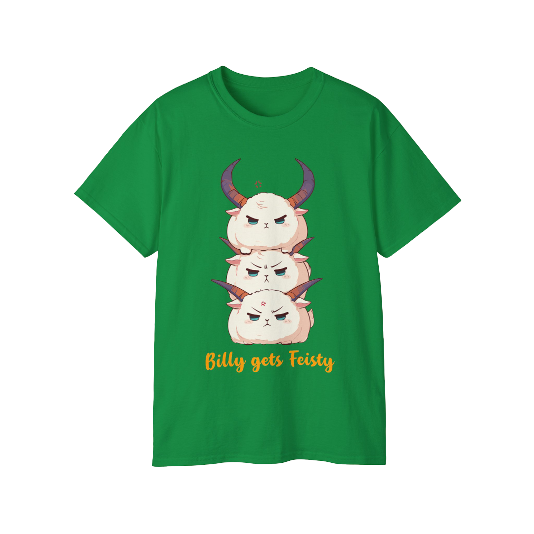 100% Cotton Short Sleeve Tee | Kawaii-Goat-001