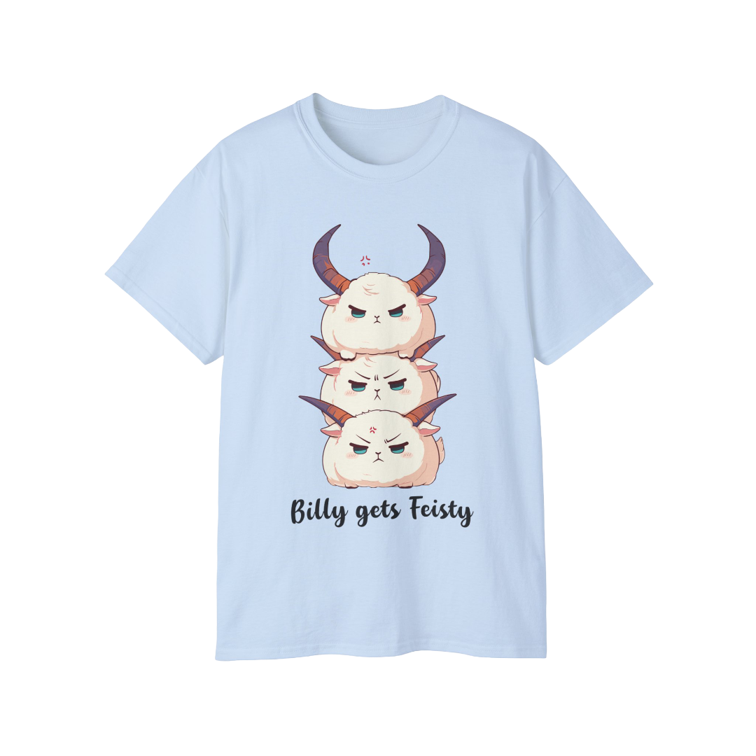 100%纯棉短袖T恤 | Kawaii-Goat-001