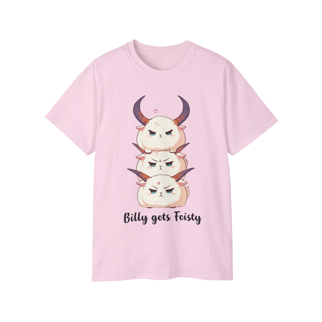 100% Cotton Short Sleeve Tee | Kawaii-Goat-001