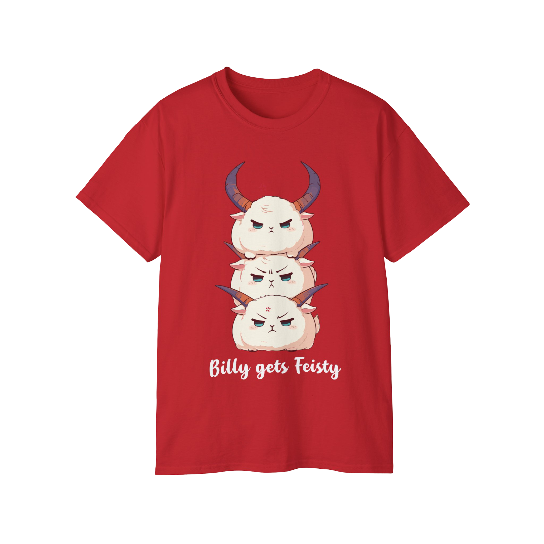 100% Cotton Short Sleeve Tee | Kawaii-Goat-001