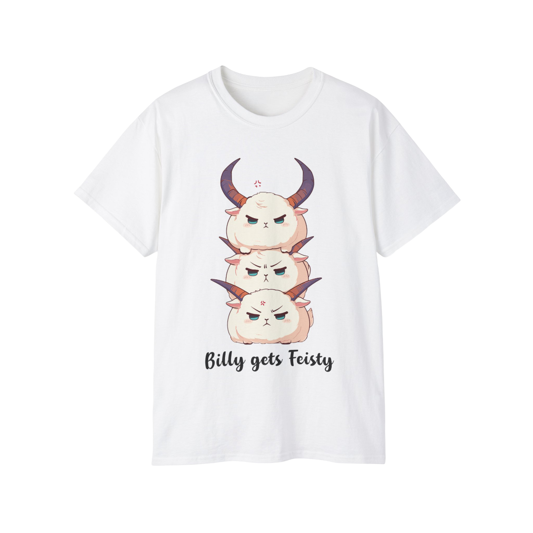 100%纯棉短袖T恤 | Kawaii-Goat-001