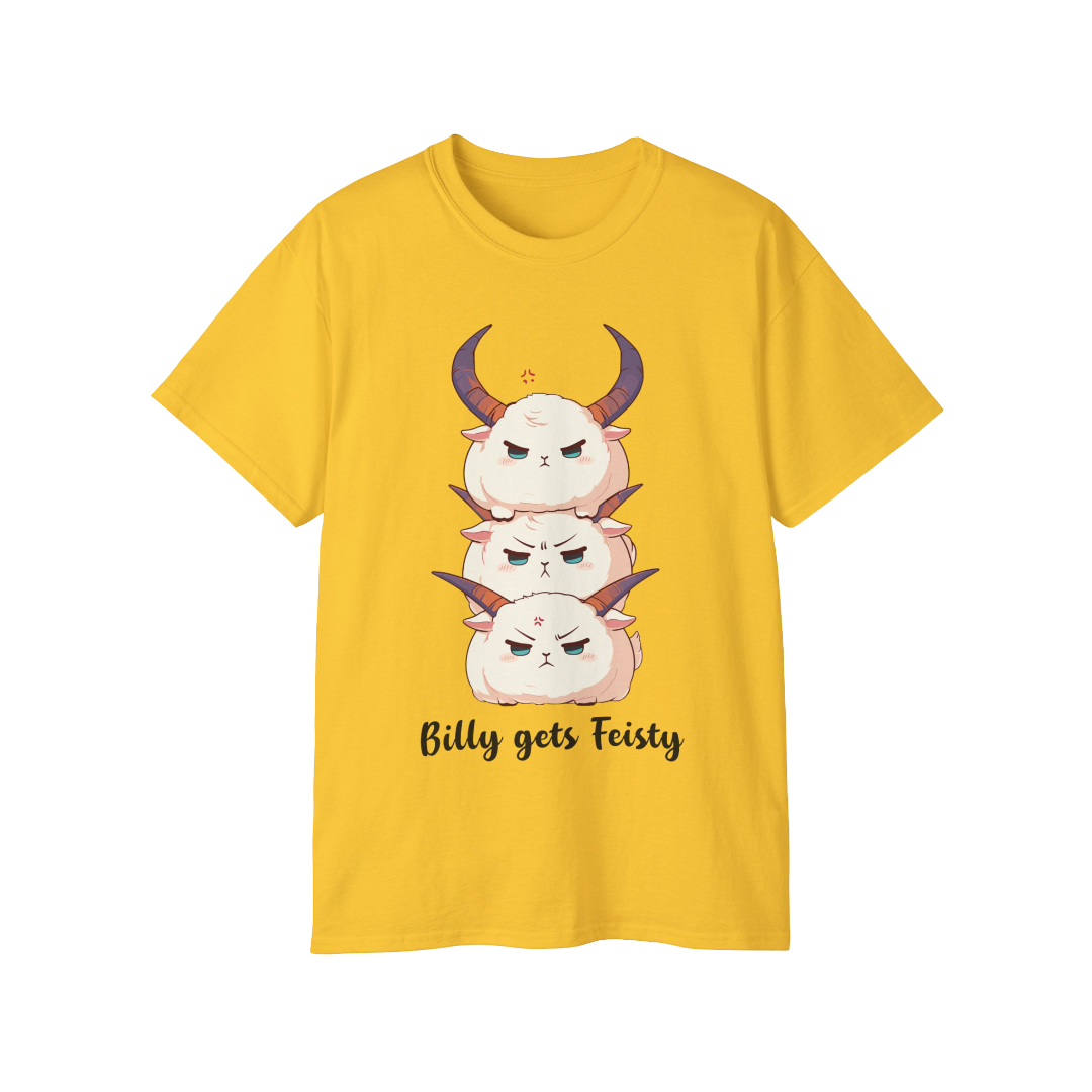 100% Cotton Short Sleeve Tee | Kawaii-Goat-001